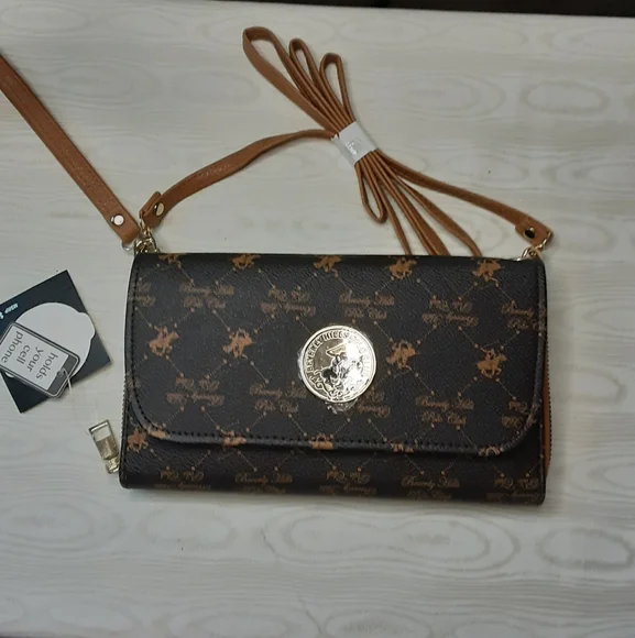 NWT BEVERLY HILLS POLO CLUB 3-WAY CROSSBODY PURSE - Picture 1 of 6